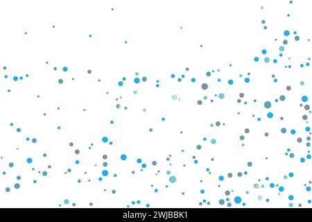 Light blue spheres shape vector pattern design for posters, banners. Blurred decorative abstract with bubbles. Stock Vector