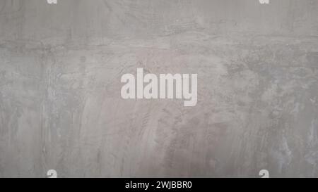 Bright light white gray grey grunge stone concrete plaster facade wall texture background Stock Photo