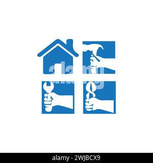 Unique Construction Logo Design Vector. Stock Vector