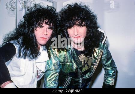 Eric Carr and Bruce Kulick in San Francisco, California 1988 Credit: Ross Pelton/MediaPunch Stock Photo