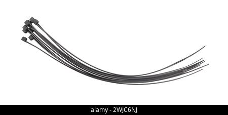 tie clamps path isolated on white Stock Photo