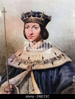 Ludwig XII. von Frankreich, Vater des Volkes. 1462-1515. König von Frankreich 1498-1511, Historisch, digital restaurierte Reproduktion von einer Vorla Stock Photo
