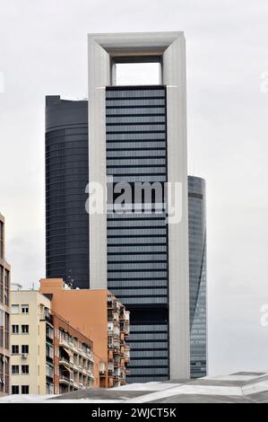 Cuatro Torres Business Area, Paseo de la Castellana, Madrid, Spain Stock Photo