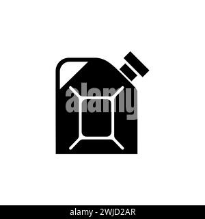 Fuel Canister flat vector icon. Simple solid symbol isolated on white background Stock Vector