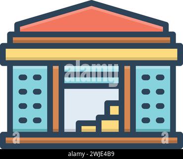 Icon for depot; storage Stock Vector