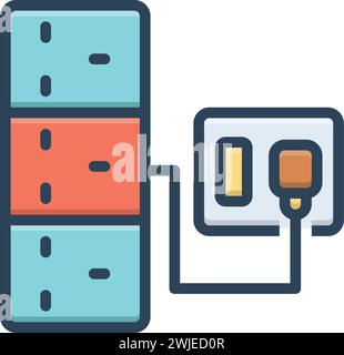 Icon for connectors,joiner Stock Vector