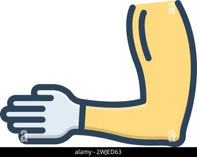 Icon for arms,hand Stock Vector