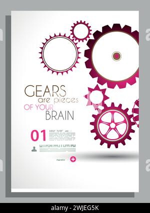Vector Abstract Corporate Business flyer template Stock Vector