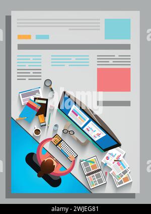 Vector Abstract Corporate Business flyer template Stock Vector