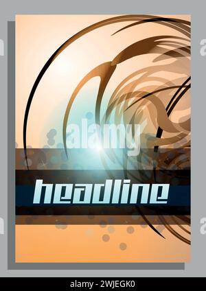 Vector Abstract Corporate Business flyer template Stock Vector