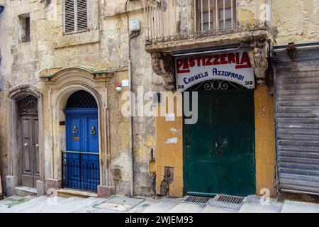 A closed pastizzeria in Valletta, Malta Stock Photo