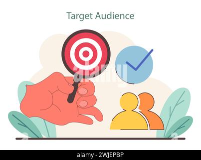 Identifying ideal customer flat concept vector spot illustration Stock ...