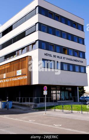 Lons-le-Saunier (central-eastern France): Town Hall Stock Photo