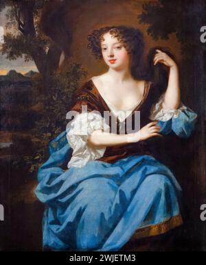 Louise de Kéroualle, Duchess of Portsmouth (1649-1734), mistress of King Charles II of England, portrait painting in oil on canvas by Sir Peter Lely and workshop, 1671-1699 Stock Photo