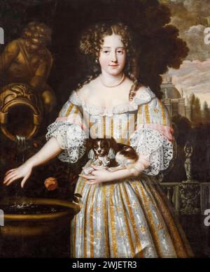 Louise de Kéroualle, Duchess of Portsmouth, (1649-1734), mistress of King Charles II of England, portrait painting in oil on canvas by Henri Gascar, circa 1670 Stock Photo