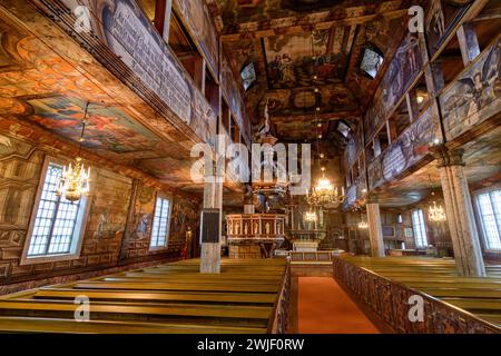 habo, sweden, 28 july 2023, habo kyrka, famous wooden church *** habo, schweden, 28. juli 2023, habo kyrka, berühmte holzkirche Copyright: xWolfgangxSimlingerx Stock Photo