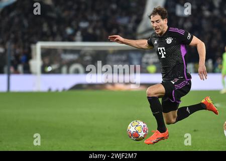 Leon Goretzka of Bayern Munchen during  the Champions League football match between SS Lazio and FC Bayern Munchen at Olimpico stadium in Rome (Italy), February 14th, 2024. Stock Photo