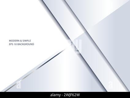 Luxurious abstract background with silver lines, vector illustration Stock Vector