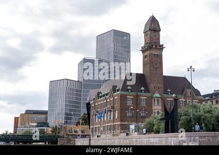 The facade of World Maritime University in Malmo Stock Photo