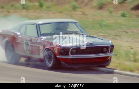 Bud Moore Ford Mustang Boss 302 of Parnelli Jones and George Bud Moore Ford Mustang Boss 302 of Parnelli Jones and George