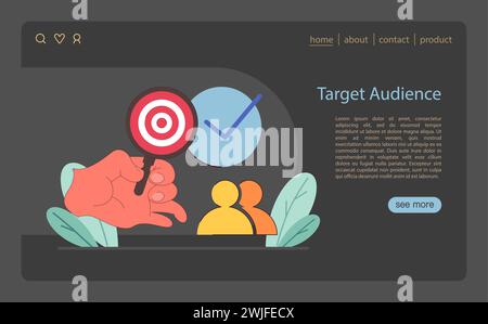 Identifying ideal customer flat concept vector spot illustration Stock ...