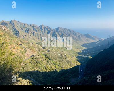 Scenic landcapes of Canary island Tenerife. Rural scenery of Anaga in