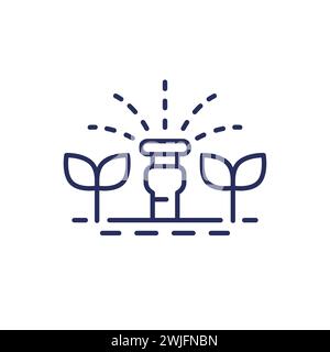 Sprinkler Icon Water Farming Irrigation Spray System Automatic Garden ...