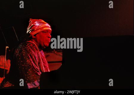 Philippe Gras / Le Pictorium -  Sun Ra in-stage. -  06/04/2011  -  France / Paris / Ile-de-France (region)  -  Sun Ra concert at the Palace, Paris, 1980 Stock Photo