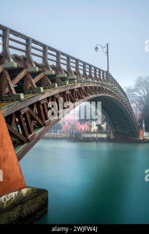 Ponte dell'Accademia span bridge, Venice, Veneto, Italy Stock Photo