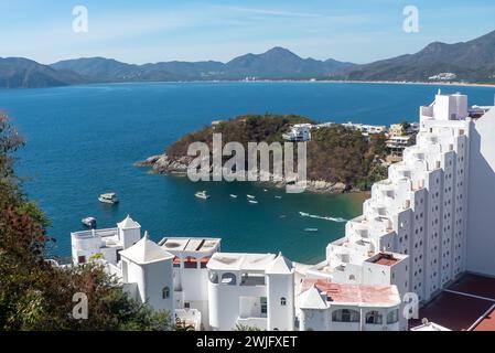 Manzanillo in Mexico: Playa la Audiencia from La Punta Stock Photo