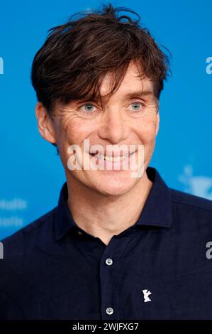 Cillian Murphy beim Photocall zum Kinofilm 'Small Things Like These / Kleine Dinge wie diese' auf der Berlinale 2024 / 74. Internationale Filmfestspiele Berlin im Hotel Grand Hyatt. Berlin, 15.02.2024 Stock Photo