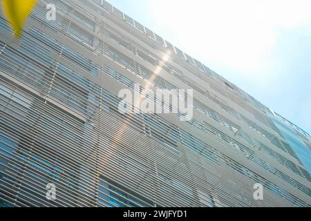 iron grille design to protect the outside of windows buildings Stock Photo