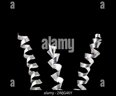 Aluminum chips, close up Stock Photo