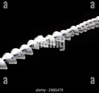 Aluminum chips, close up Stock Photo
