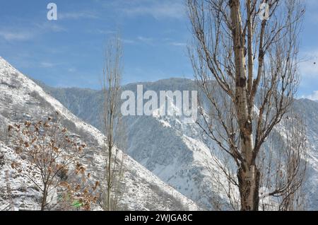 Snowfall in Kaghan Naran Feb-2024 Stock Photo