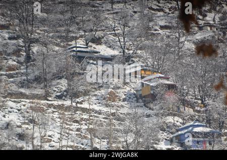 Snowfall in Kaghan Naran Feb-2024 Stock Photo