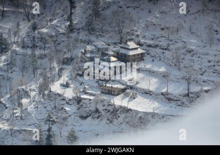 Snowfall in Kaghan Naran Feb-2024 Stock Photo