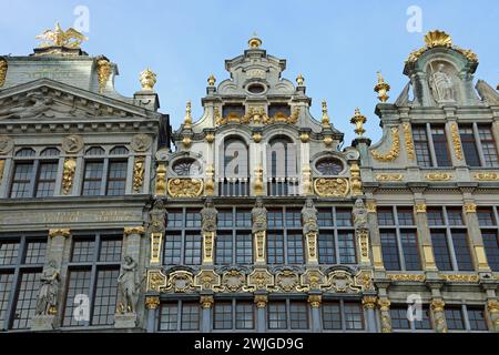 Buildings at the Grote Markt in Brussels Stock Photo