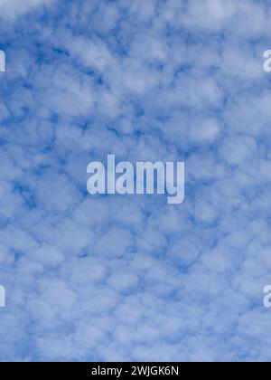 blue sky with many white clouds Stock Photo