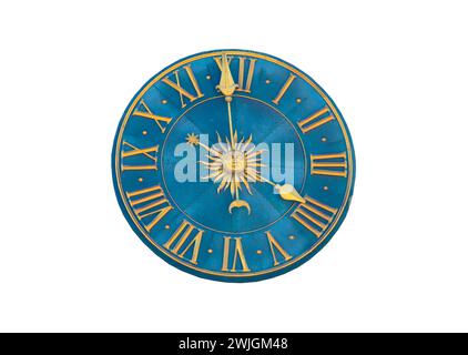 vintage dial isolated on white background Stock Photo