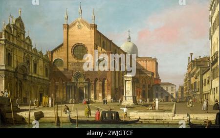 Canaletto (1697 1768), Venezia, campo Santi Giovanni e Paolo, 1741 Stock Photo