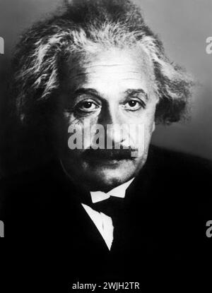 Portrait of Professor Albert Einstein (1879-1955) in 1931. Stock Photo