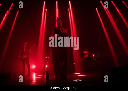 British rock band, Nothing But Thieves, performing live at the Columbiahalle in Berlin for their Welcome to the DCC world Tour Stock Photo