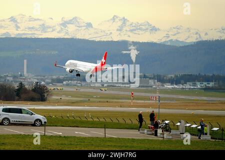 RECORD DATE NOT STATED An Helvetic Embraer E190 landing at Kloten Ariport Copyright: xSergioxBrunettix Stock Photo