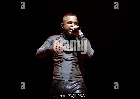 Rapper Luciano bei seinem Auftritt in der Lanxess-Arena. Köln, 15.02. ...
