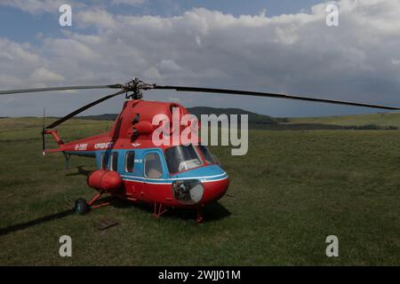 Soviet Mil Mi-2 in Moscow, Russia. Stock Photo