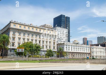 Skyscrapers facades in downtown Rio Stock Photo - Alamy