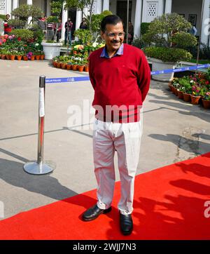 New Delhi, India. 15th Feb, 2024. NEW DELHI, INDIA - FEBRUARY 15: Delhi Chief Minister Arvind Kejriwal during the first day of the Budget Session of Delhi Vidhan Sabha Assembly on February 15, 2024 in New Delhi, India. (Photo by Raj K Raj/Hindustan Times/Sipa USA) Credit: Sipa USA/Alamy Live News Stock Photo