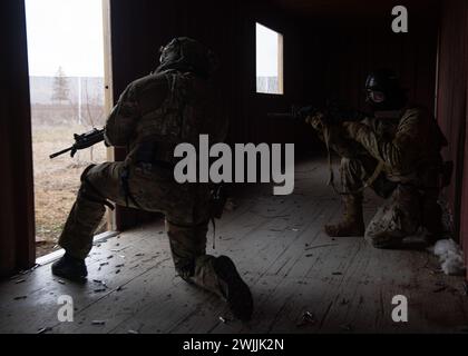 Members of the 116th Air Support Operations Squadron practice small ...