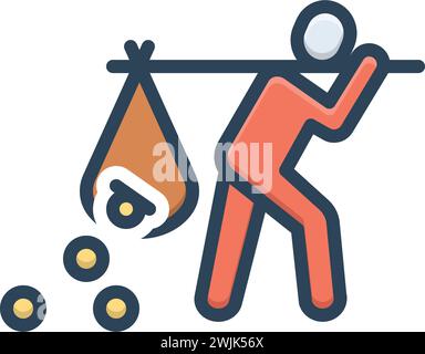 Icon for lose,squander Stock Vector Image & Art - Alamy